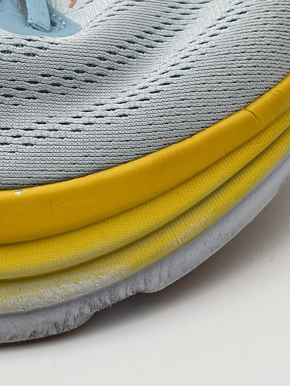 Hoka Women's Light Blue with Yellow & Orange Accent Running Shoes